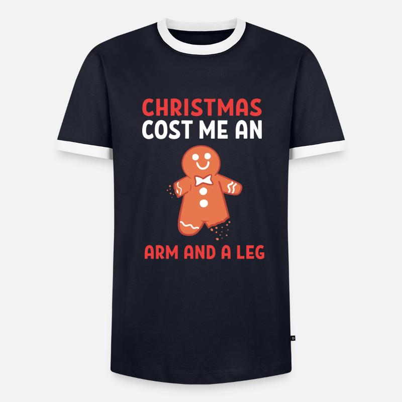 Lebkuchenmann Bäcker - Männer Kontrast-T-Shirt - undefined