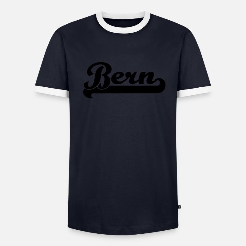 écrit bern T-shirt contrasté Homme