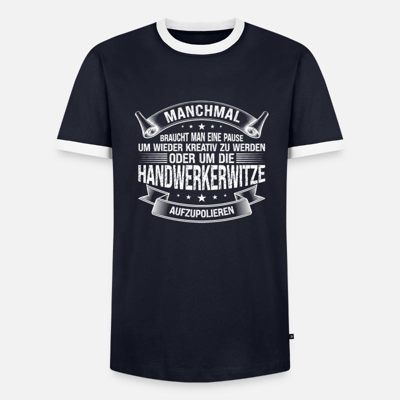 Handwerker Beruf Heimwerker Geschenk - Männer Kontrast-T-Shirt - undefined