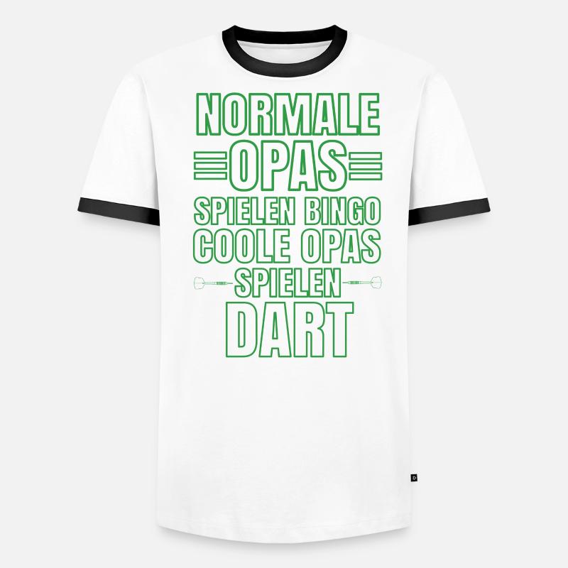 Bock auf Dart? Geschenkidee Design Männer Kontrast-T-Shirt