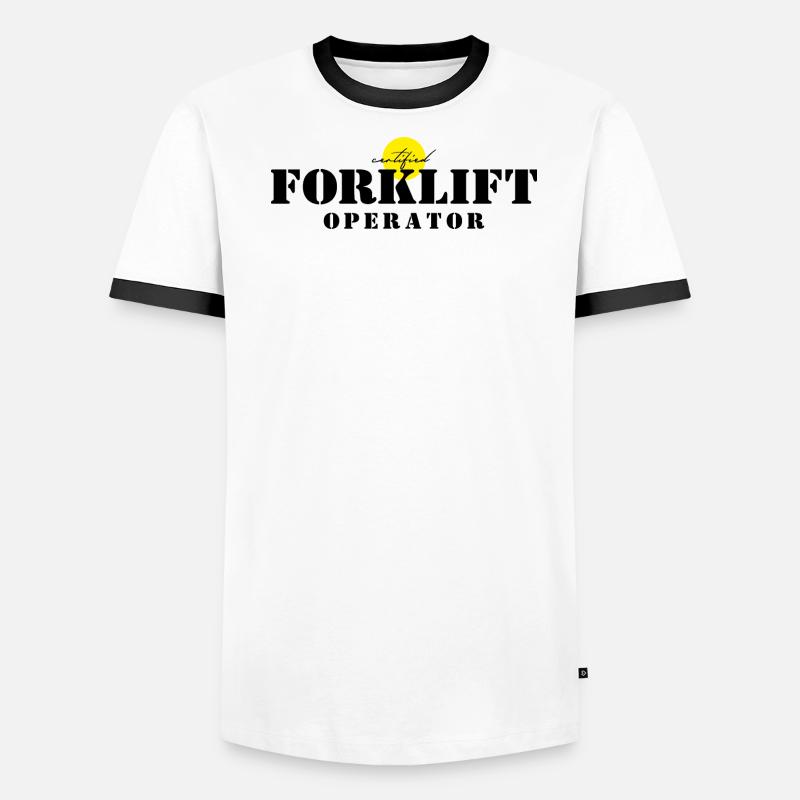 Certification d’opérateur de chariot élévateur T-shirt contrasté Homme