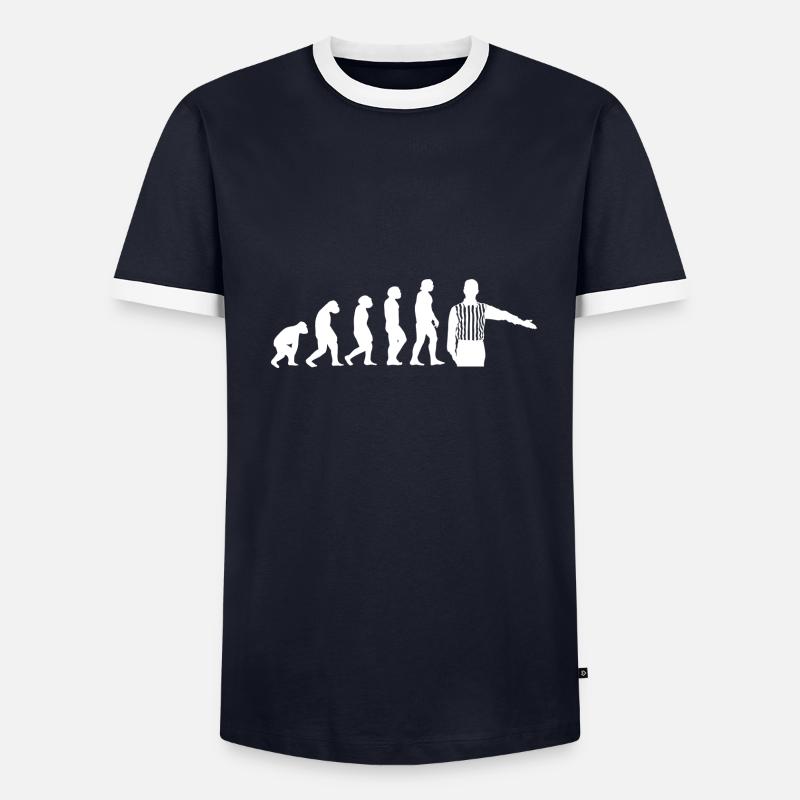 Evolution Schiedsrichter - Männer Kontrast-T-Shirt - undefined