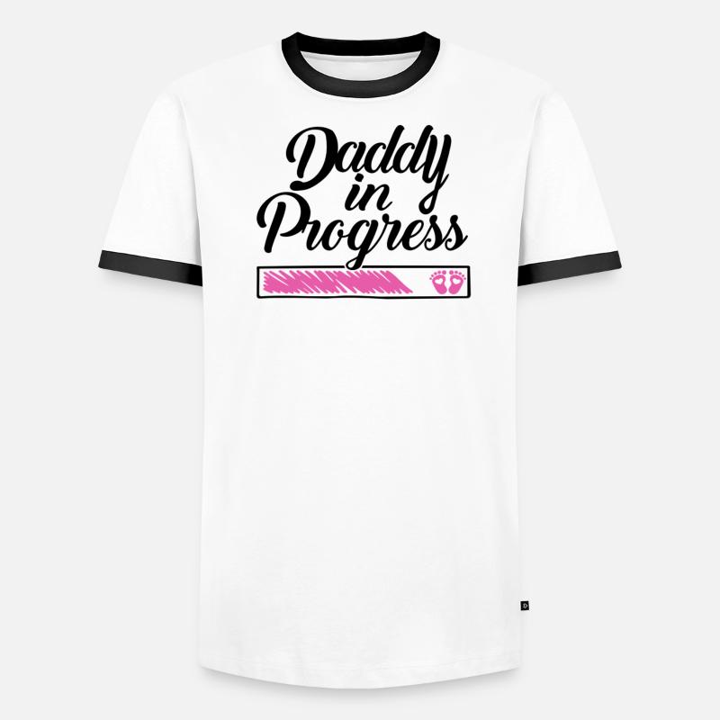 Pregnancy 2023 - Daddy Work in progress - Men's Ringer Shirt
