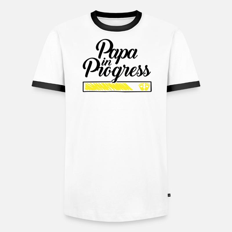 Pregnancy 2023 - Daddy Work in progress - Men's Ringer Shirt