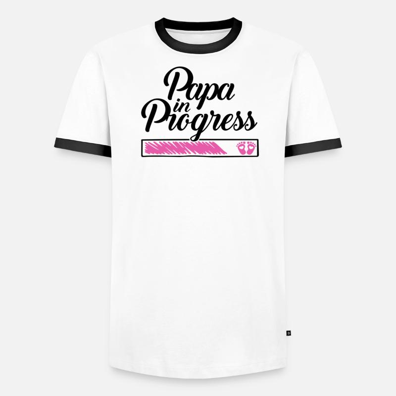 Pregnancy 2023 - Daddy Work in progress - Men's Ringer Shirt