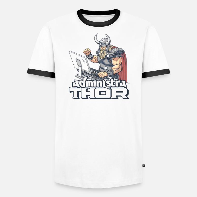 Viking Databaseadministra-thor Nerdy Men's Ringer Shirt