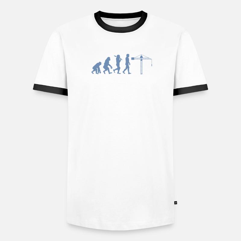 Crane operator Evolution Men's Ringer Shirt
