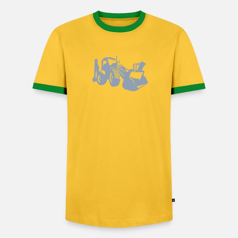 Baggerfahrer Bagger Frontlader Sprüche - Männer Kontrast-T-Shirt - undefined