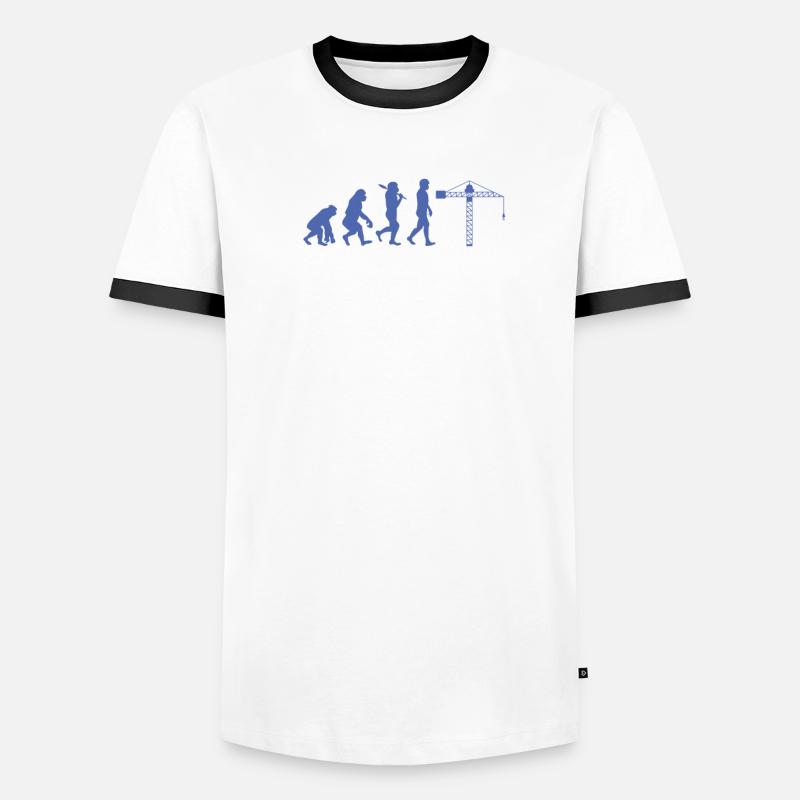 Crane operator Evolution Men's Ringer Shirt