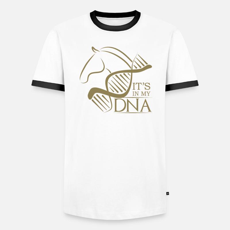 Le design du cheval dans mon ADN T-shirt contrasté Homme