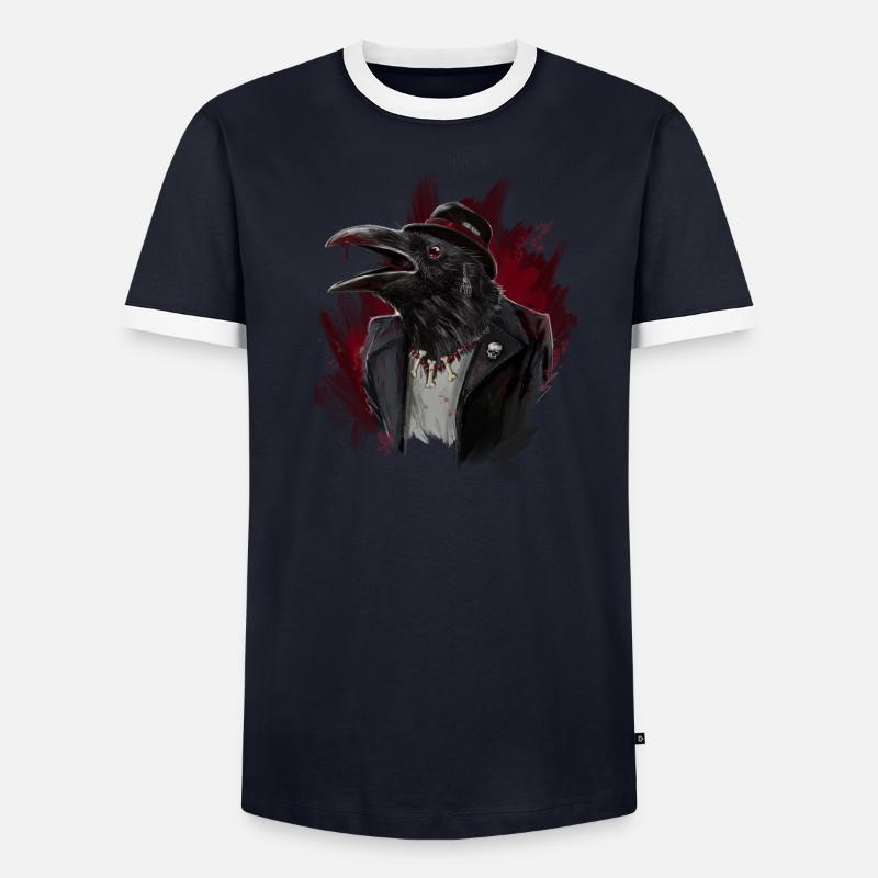 raven Männer Kontrast-T-Shirt