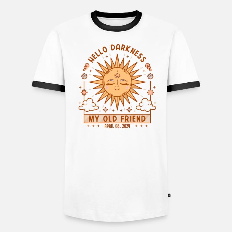 Hello Darkness My Old Friend Solar Eclipse T-shirt contrasté Homme