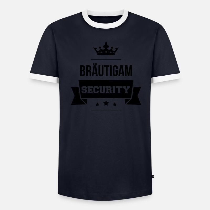 Bräutigam Security - Männer Kontrast-T-Shirt - undefined