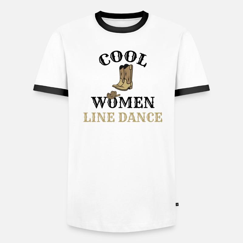 Line Dance Dancer Line Dancing Line Dancer T-shirt contrasté Homme