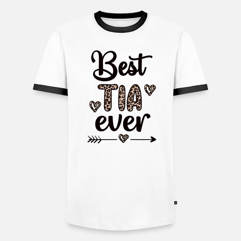 Beste Tia Oma Muttertag Geschenk Tia Großmutter Männer Kontrast-T-Shirt