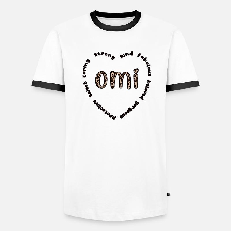 Omi Oma Muttertag Geschenk Omi Großmutter Süß Männer Kontrast-T-Shirt