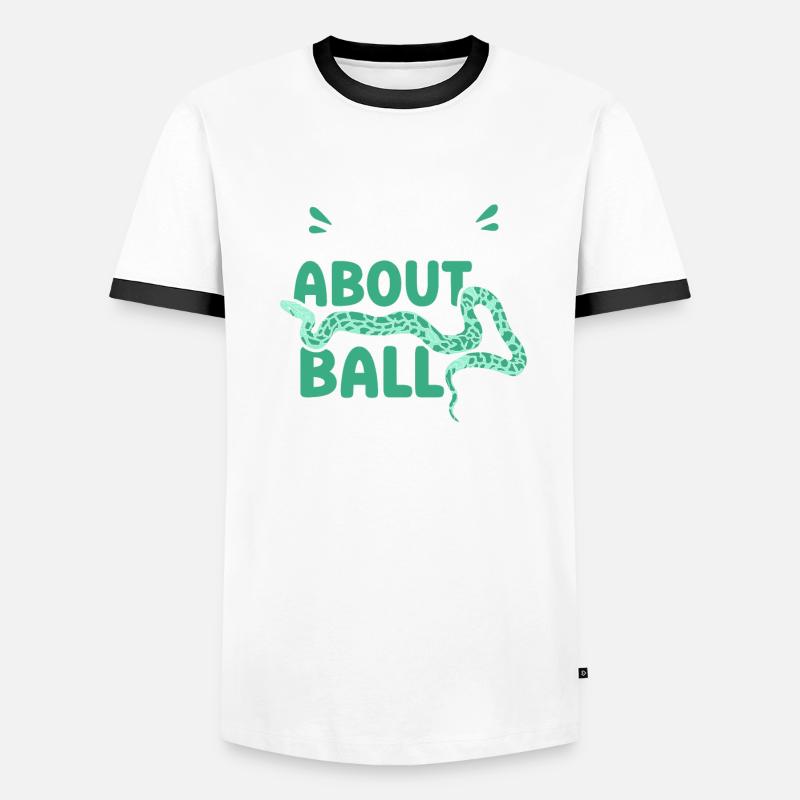 talk about ball python Männer Kontrast-T-Shirt