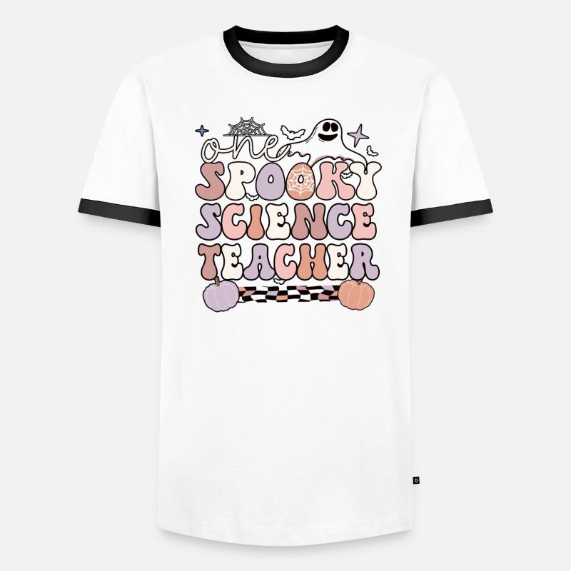 Science Teacher Halloween Science Teaching Gift Men's Ringer Shirt