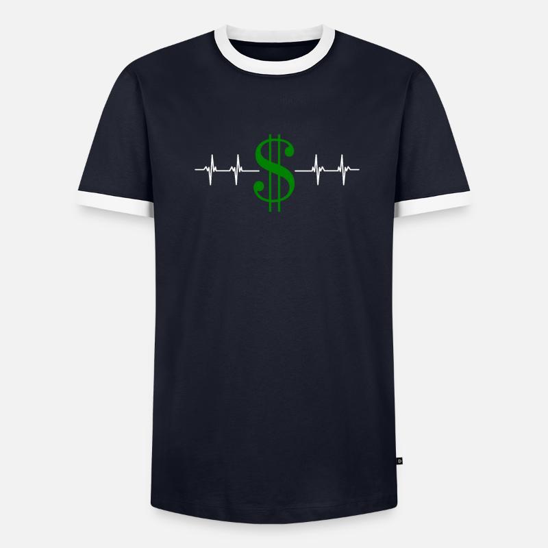 Actifs sur passifs Entrepreneur comptable T-shirt contrasté Homme