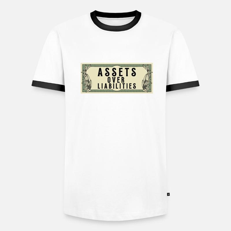 Assets Over Liabilities Entrepreneur Accountant Men's Ringer Shirt