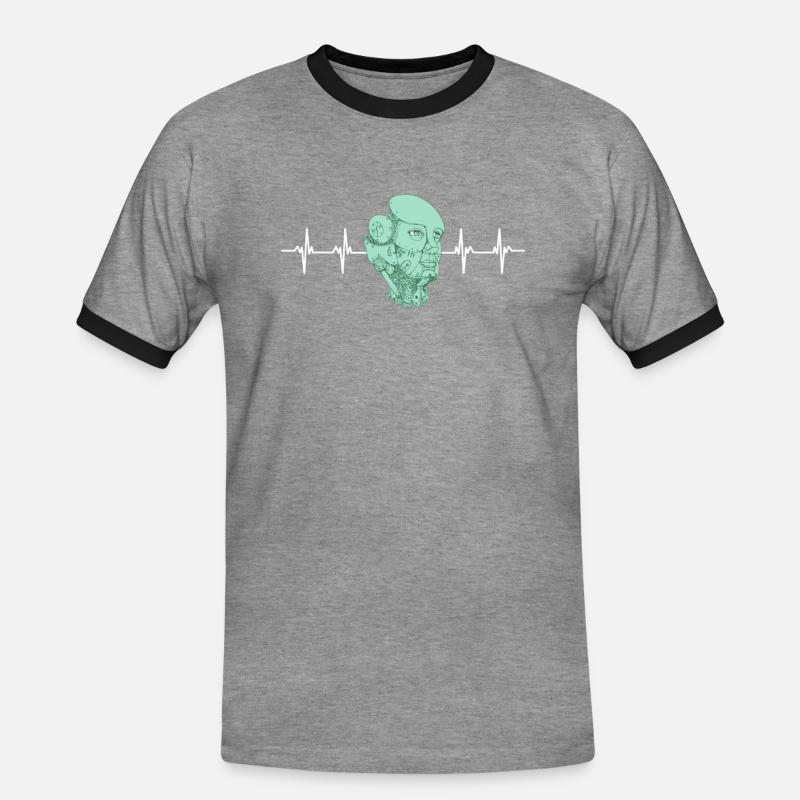 Artificial Intelligence Ai Chat - Men's Ringer Shirt - heather grey/black