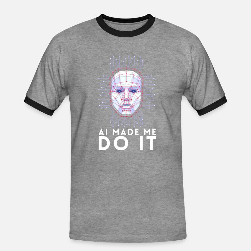 Artificial Intelligence Ai Chat - Men's Ringer Shirt - heather grey/black