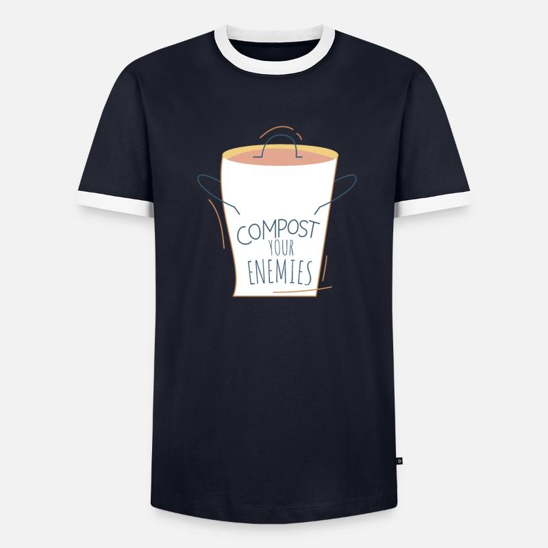 Compostez vos ennemis T-shirt contrasté Homme