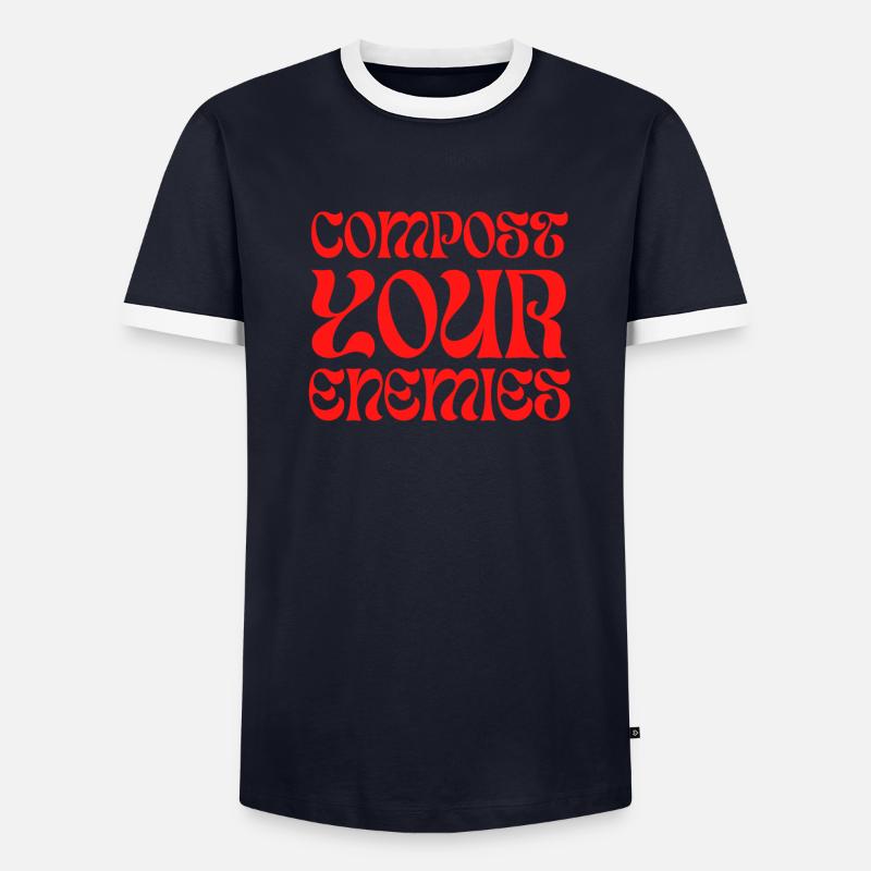 Compostez vos ennemis T-shirt contrasté Homme