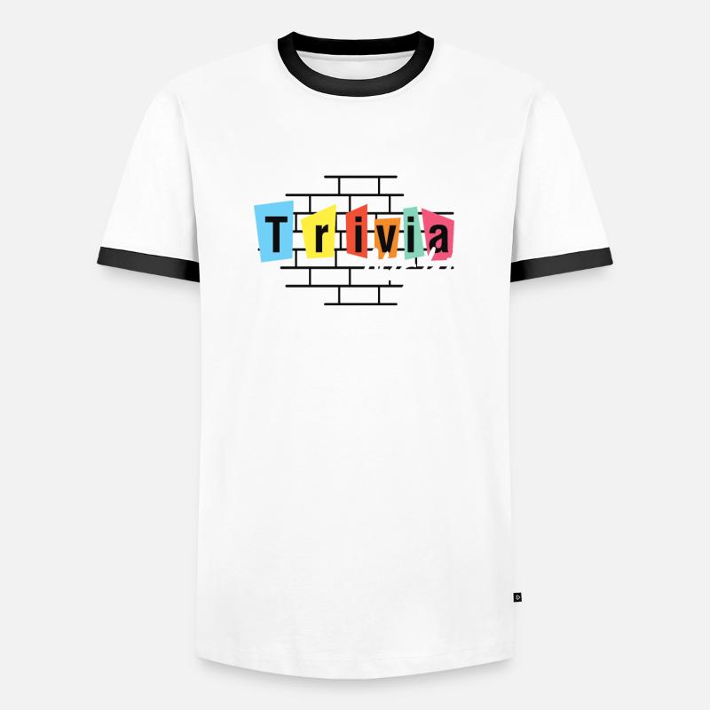 Soirée de jeu L’hôte pose une question Soirée de jeu T-shirt contrasté Homme