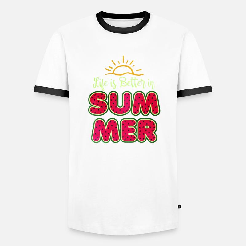 Pastèque T-shirt contrasté Homme