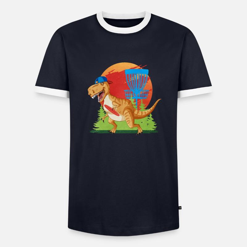 Frisbee Golf Disc Golf Men's Ringer Shirt