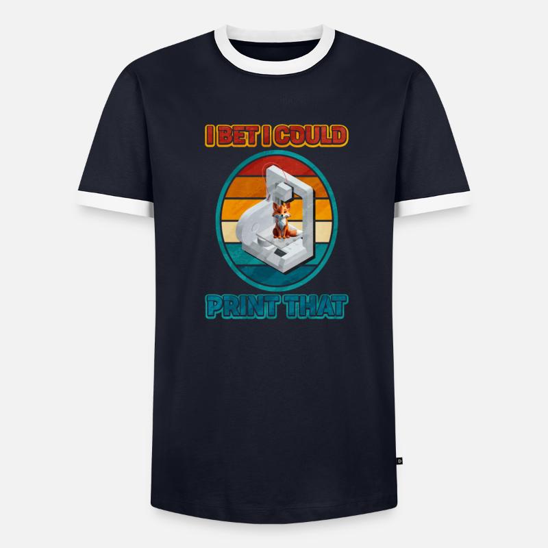 Impression 3D T-shirt contrasté Homme