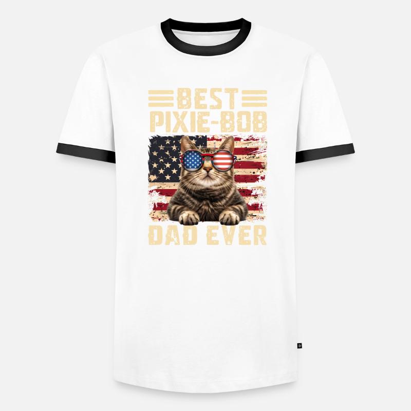 Pixie Bob Dad Men's Ringer Shirt
