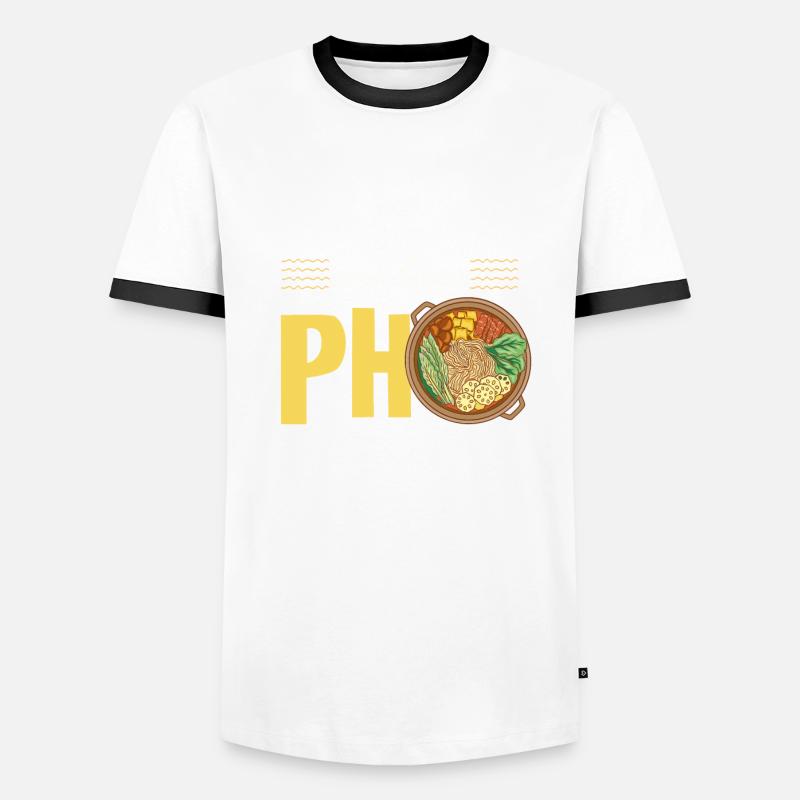 Tout simplement un garçon qui aime le pho T-shirt contrasté Homme