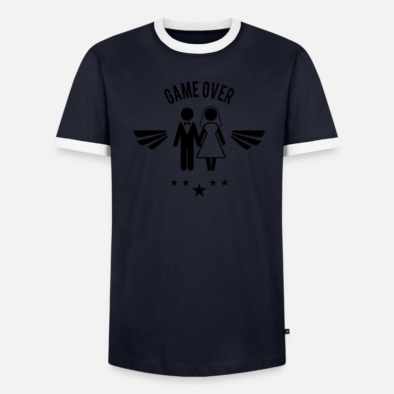 Game Over Männer Kontrast-T-Shirt