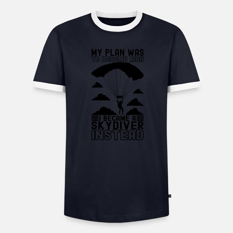 Parachutiste parachutiste T-shirt contrasté Homme