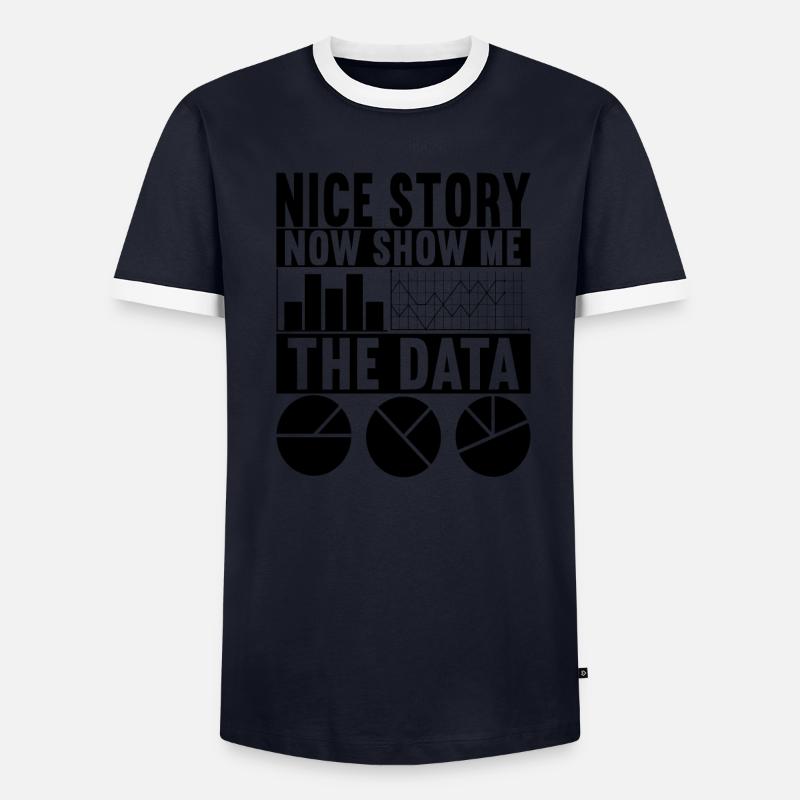 Analyste de données Data Scientist T-shirt contrasté Homme