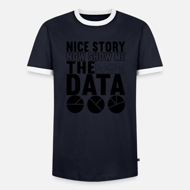 Analyste de données Data Scientist T-shirt contrasté Homme