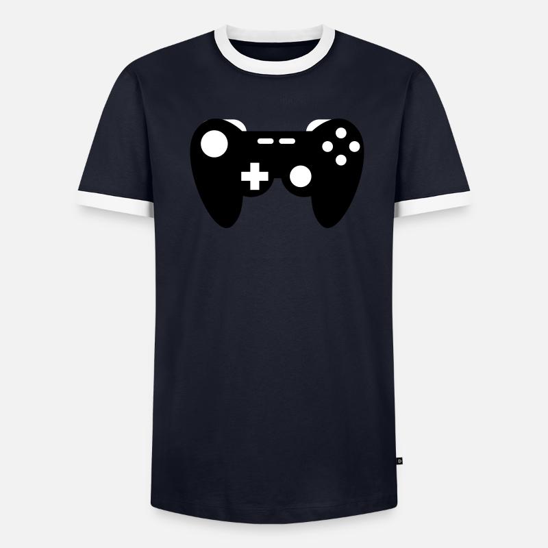 Gamepad Männer Kontrast-T-Shirt