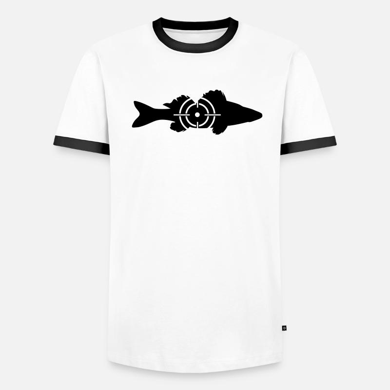 Target Pike-Perch Männer Kontrast-T-Shirt