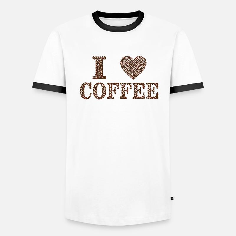 Coffee Männer Kontrast-T-Shirt