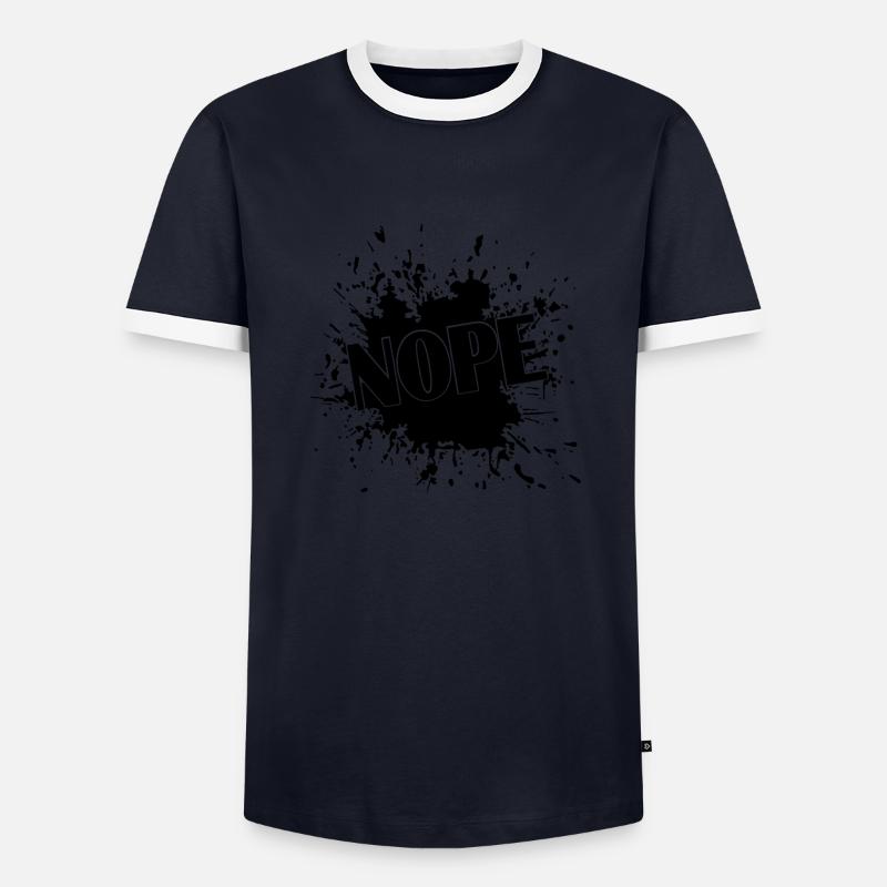 Nope Männer Kontrast-T-Shirt
