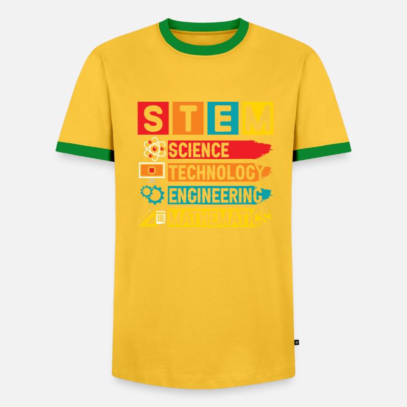 STEM Science Technology Engineering Mathematics - Männer Kontrast-T-Shirt - undefined