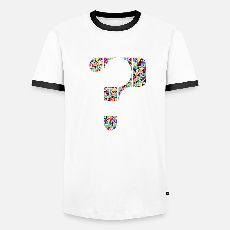 Point d'interrogation T-shirt contrasté Homme