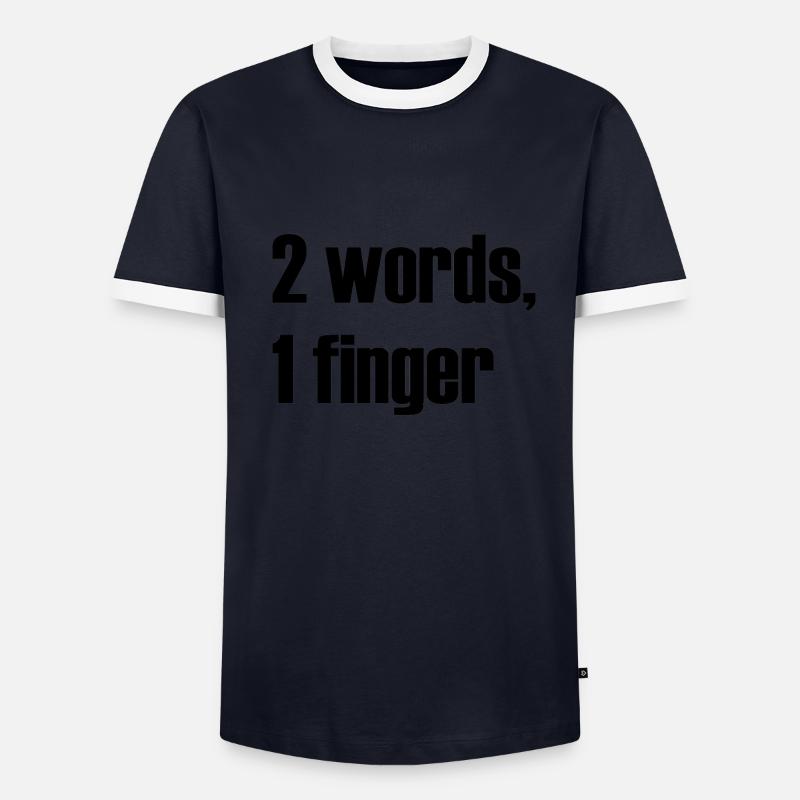 Provocation insolente Sort T-shirt contrasté Homme