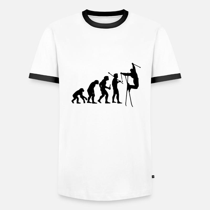 Evolution Ski T-Shirt Männer Kontrast-T-Shirt