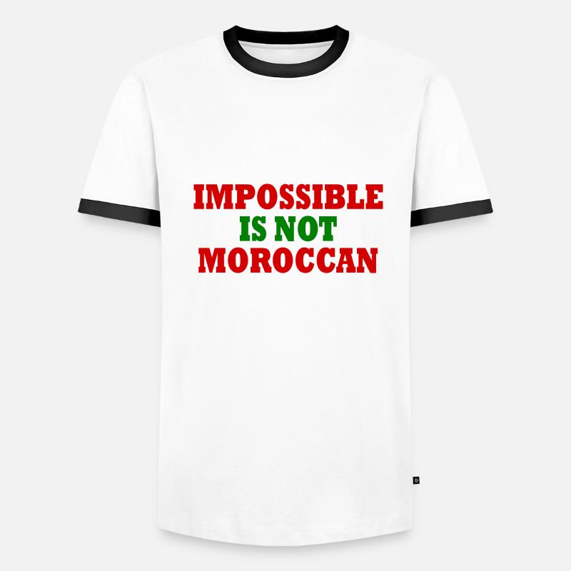 impossible is not moroccan - maroc T-shirt contrasté Homme