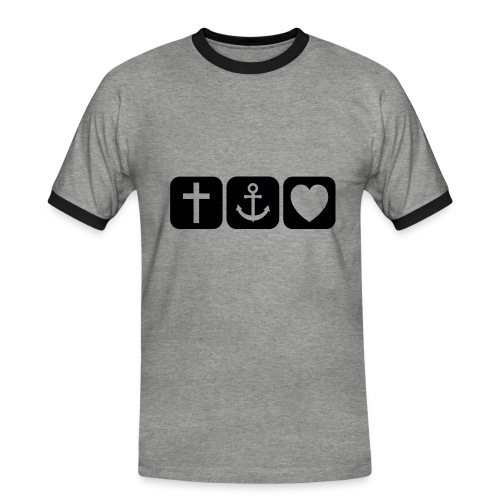 Glaube Hoffnung Liebe - Männer Kontrast-T-Shirt