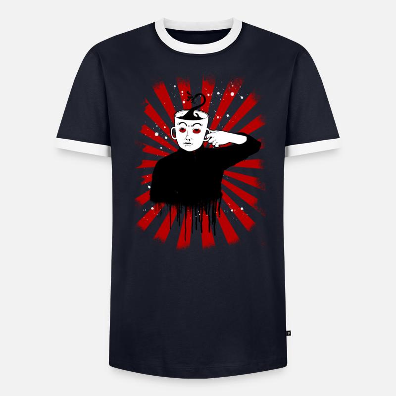 Kaffeetrinker - Kaffeemensch - Kaffeekopf - Coffee Männer Kontrast-T-Shirt