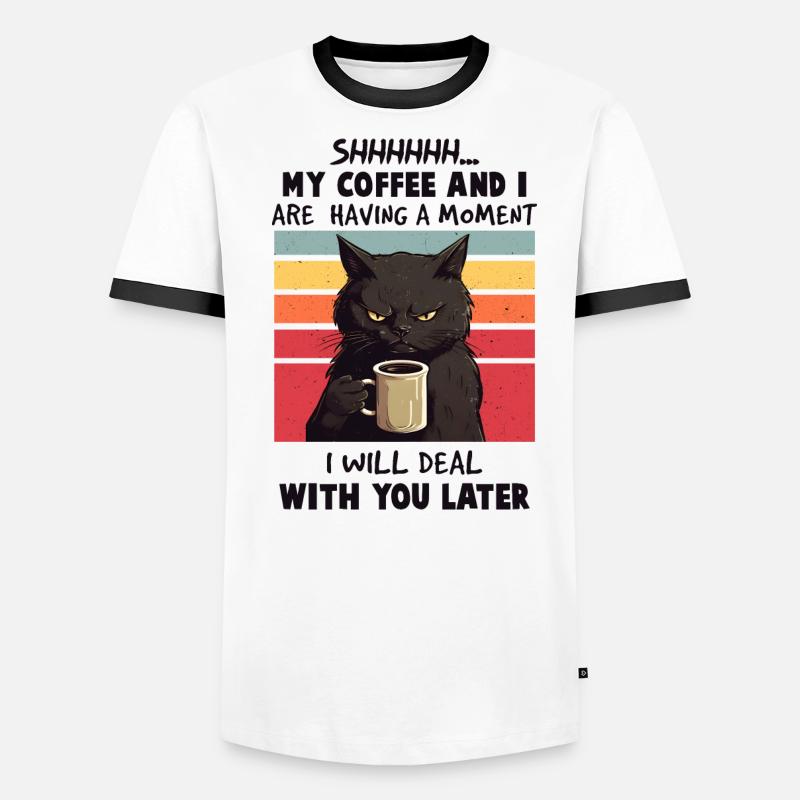 Typical Cat Behavior Collection Sayings Men's Ringer Shirt